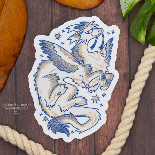 Cosmic Dragon Large Sticker