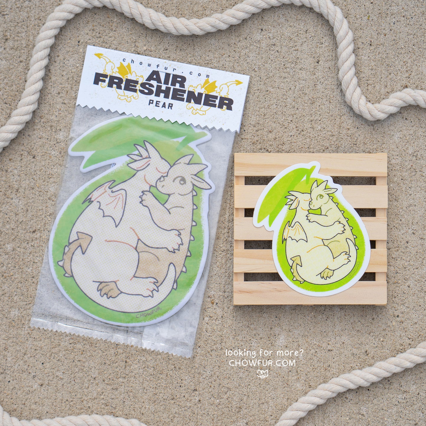 Pear Embrace Sticker & Air Freshener Bundle