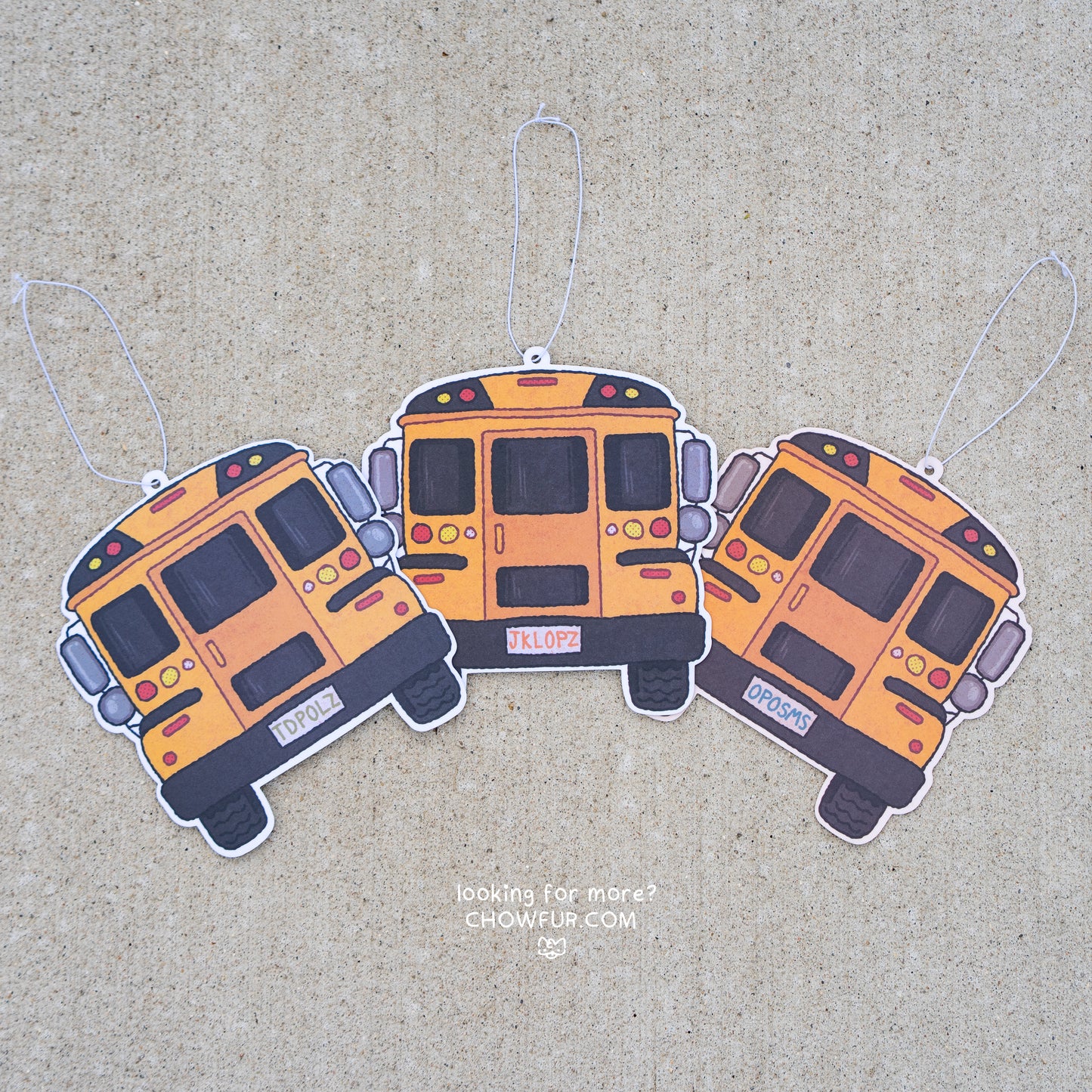 Bus Air-Fresheners {3 scents}