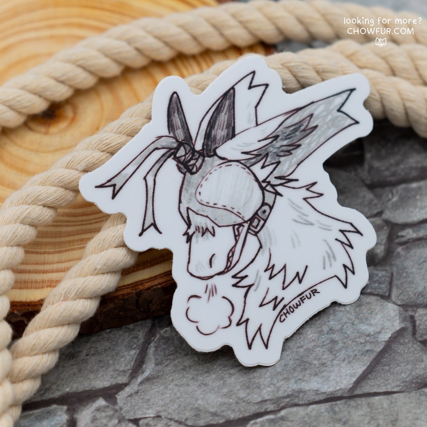 Hooded Dragon Sticker - $4 - Furry Sticker only from Chowfur.com - Shop now!