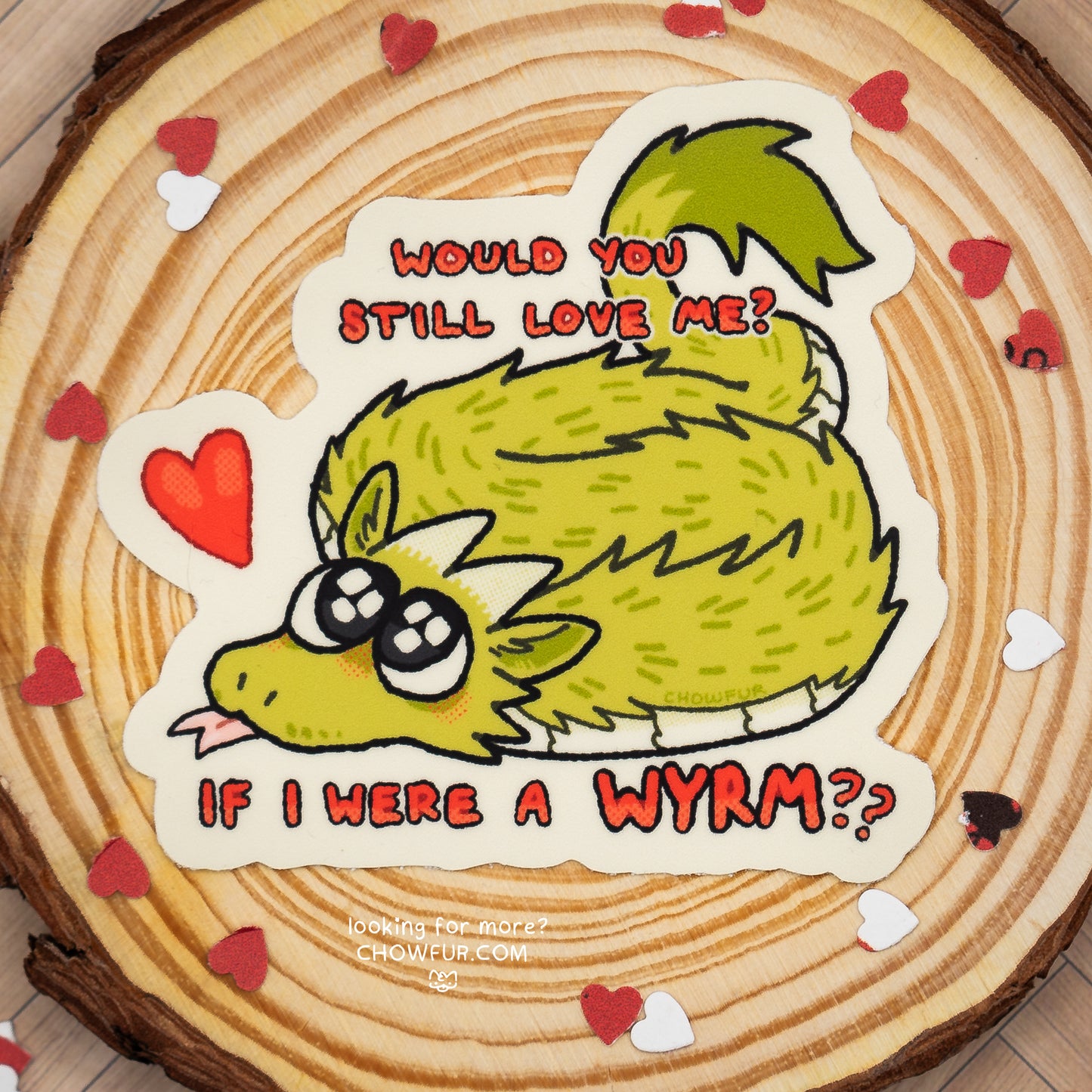 Would You Still Love Me Sticker - $4 - Furry Sticker only from Chowfur.com - Shop now!