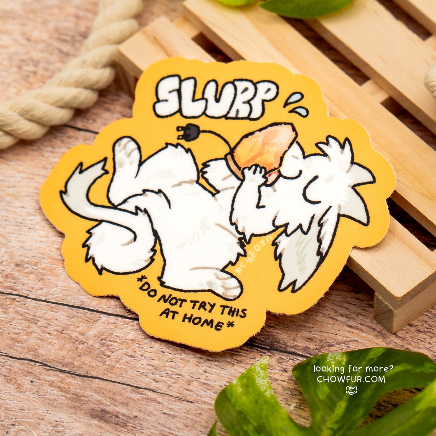 Salt Lamp Sticker - $4 - Furry Sticker only from Chowfur.com -  Shop now!