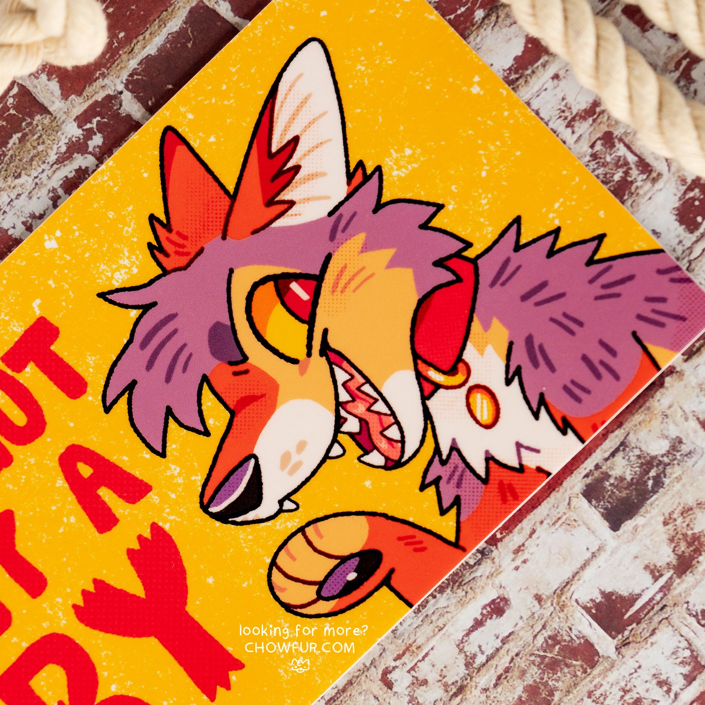 You Just Got Passed Bumper Sticker - $10 - Furry Bumper sticker only from Chowfur.com - Shop now!