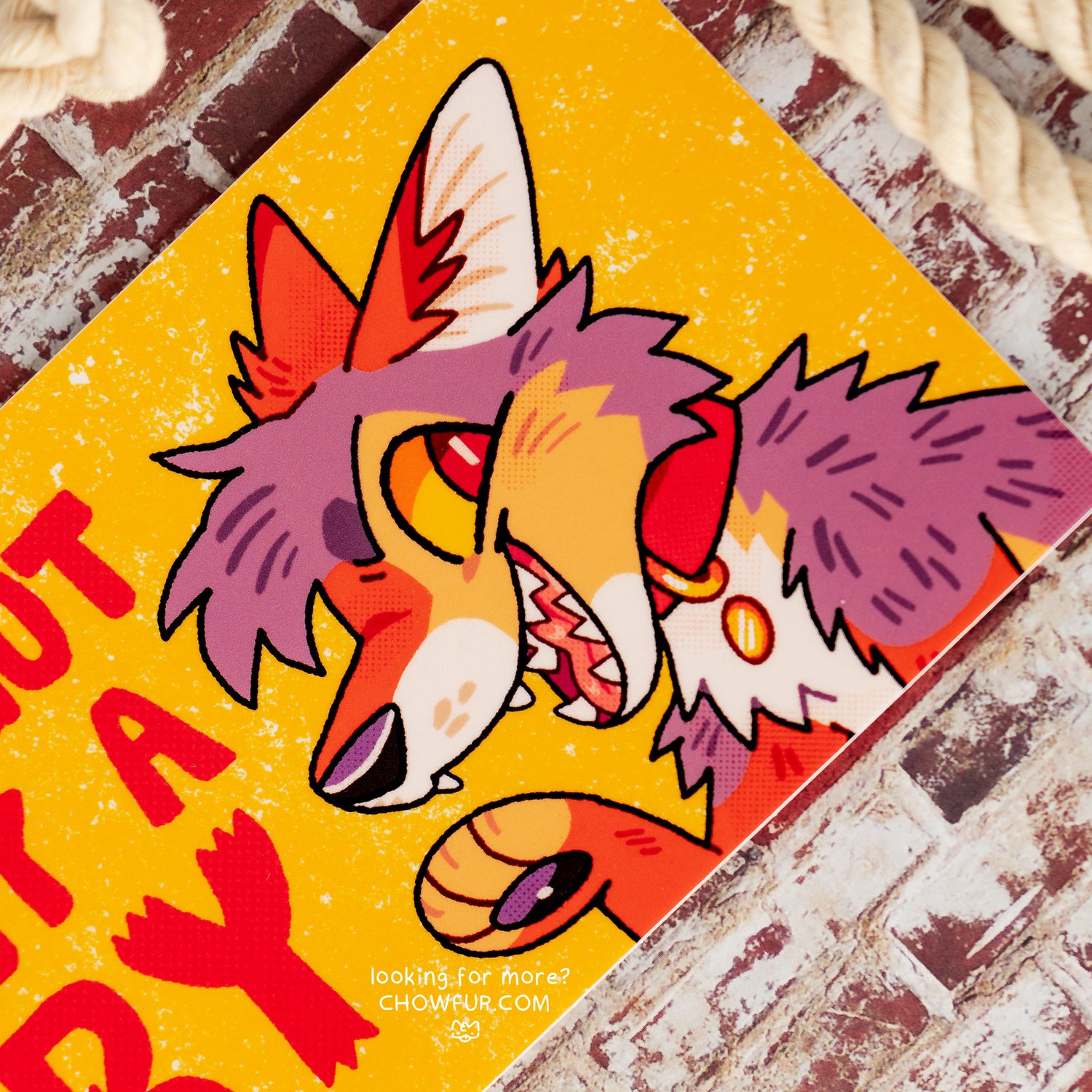 You Just Got Passed Bumper Sticker - $10 - Furry Bumper sticker only from Chowfur.com -  Shop now!