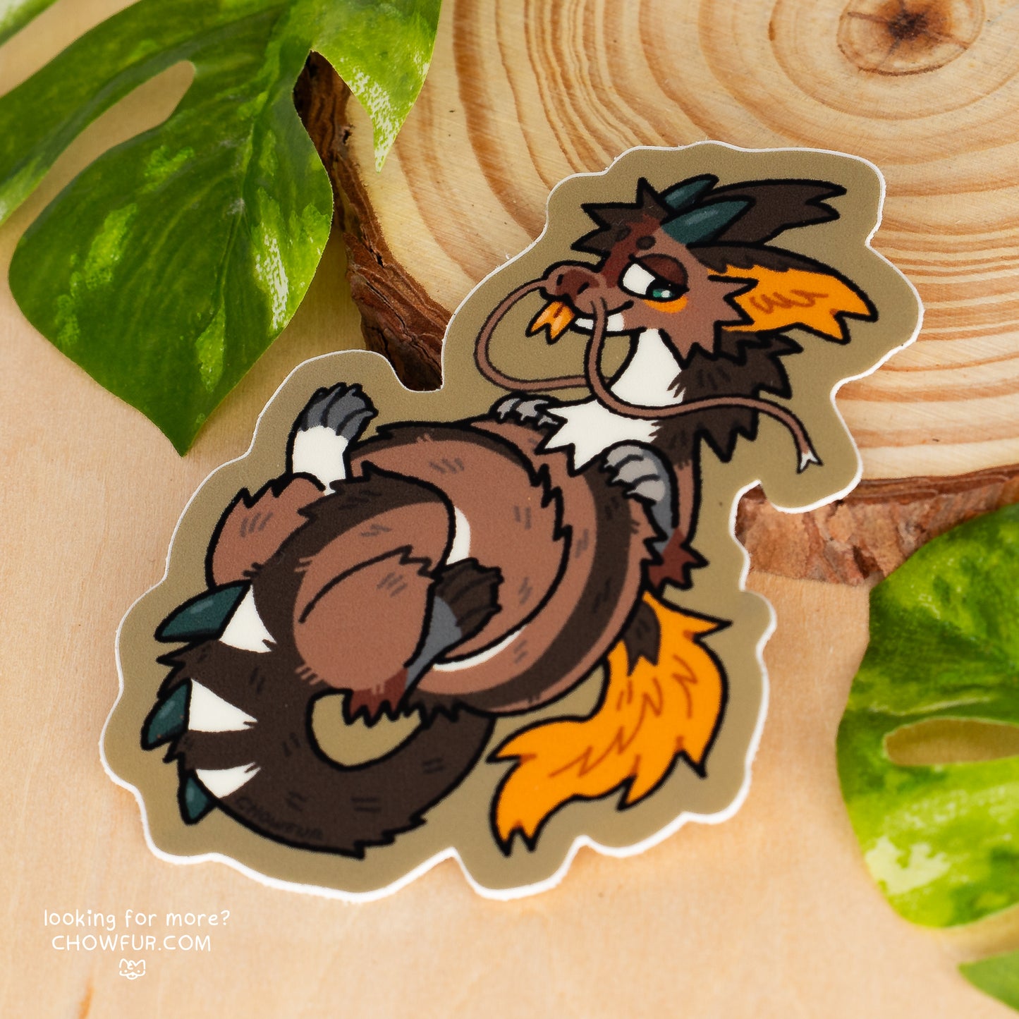 Oishii Naughty Dragon Sticker
