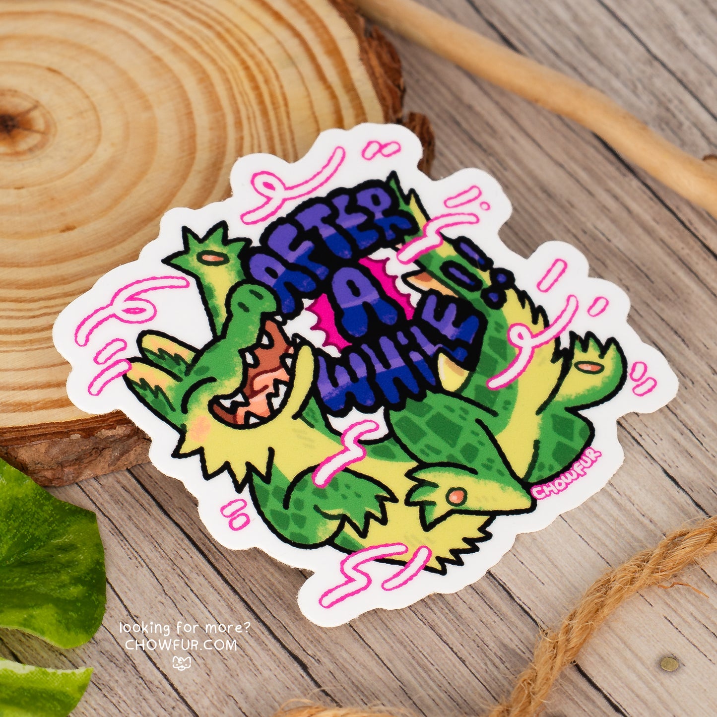 Dragon 'Gator After A While Sticker