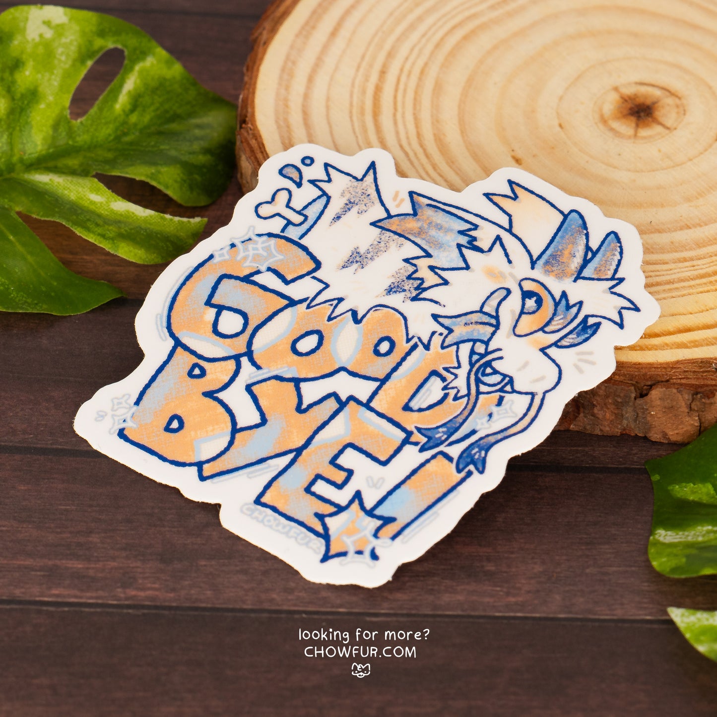 Good Bye Dragon Sticker
