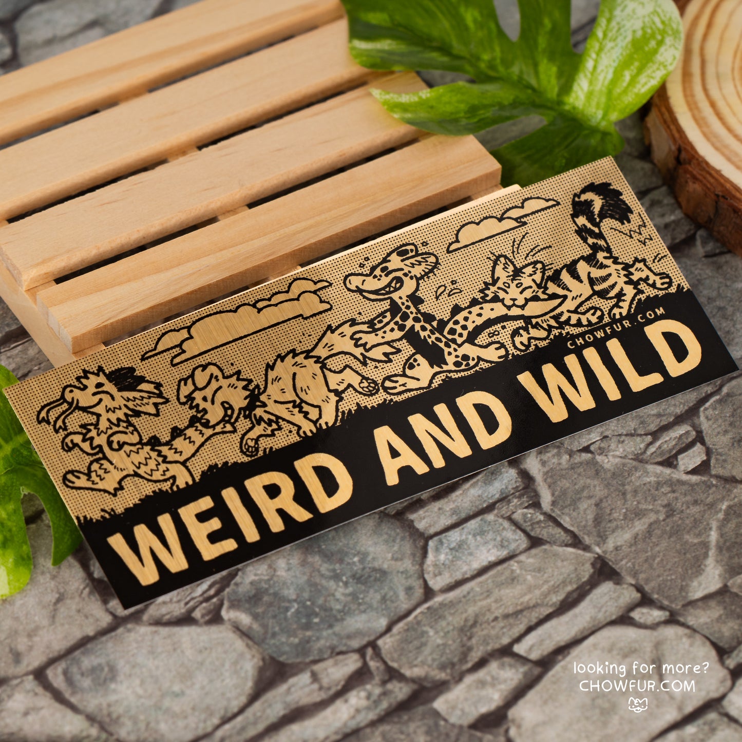 Weird and Wild Mini-Bumper Sticker