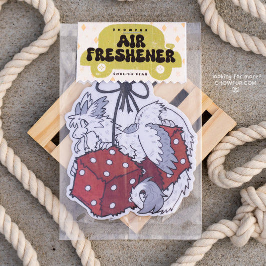 Dice Dragon Air Freshener - $8 - Furry Air Freshener only from Chowfur.com -  Shop now!
