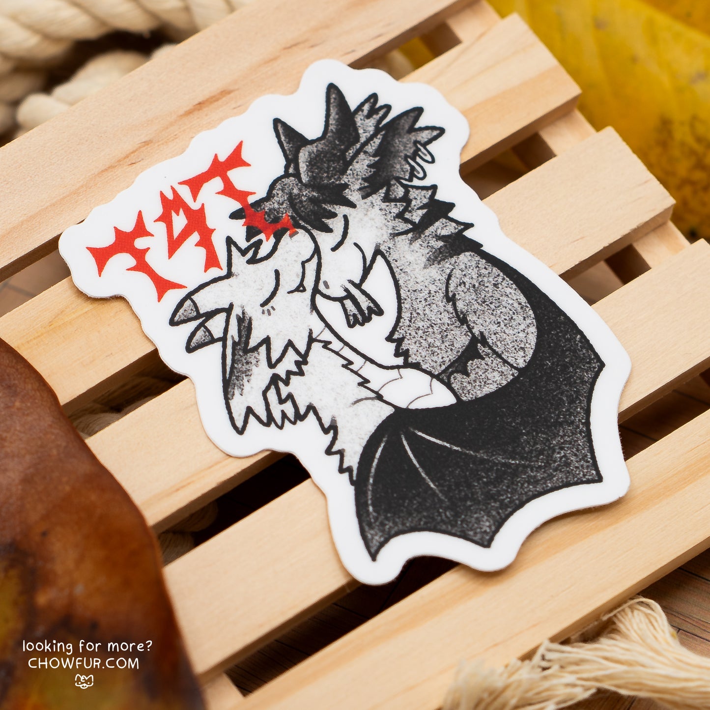 T4T Dragons Sticker - $4 - Furry Sticker only from Chowfur.com - Shop now!