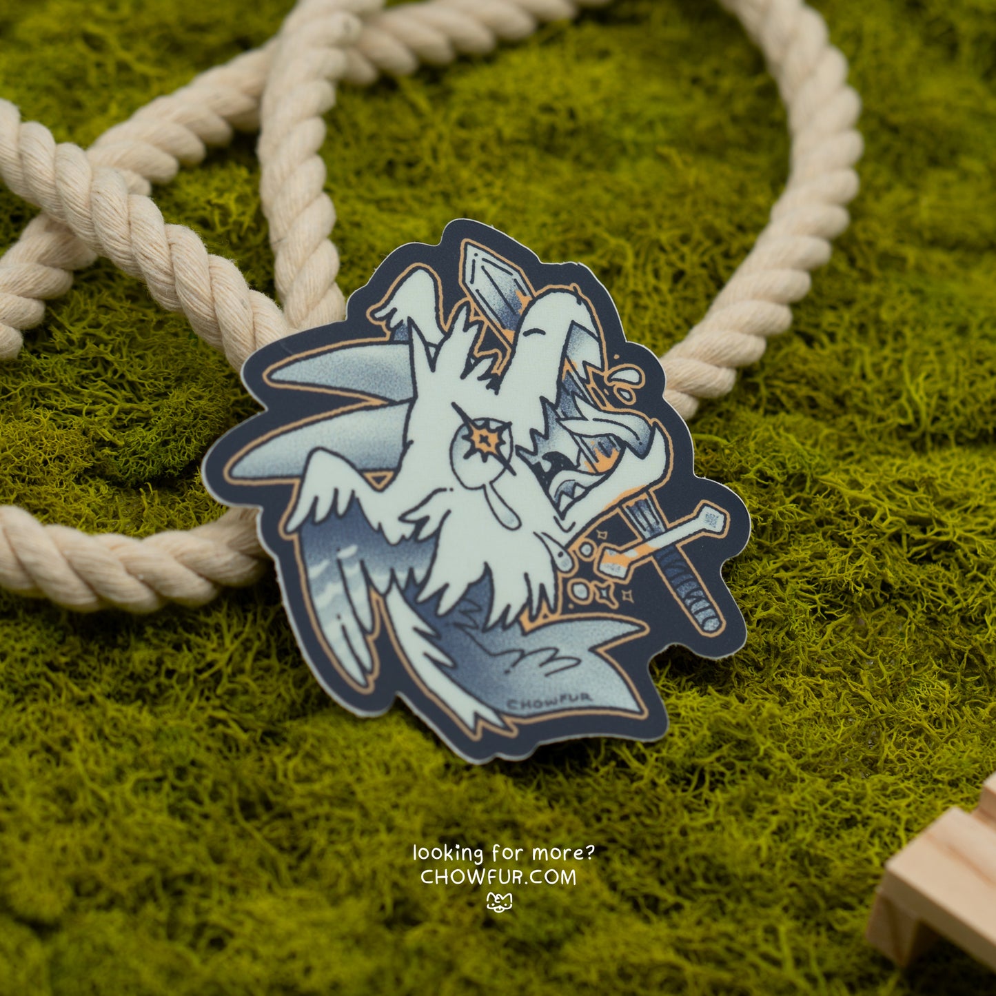Sword Dragon Sticker - $0 - Furry Sticker only from Chowfur.com -  Shop now!