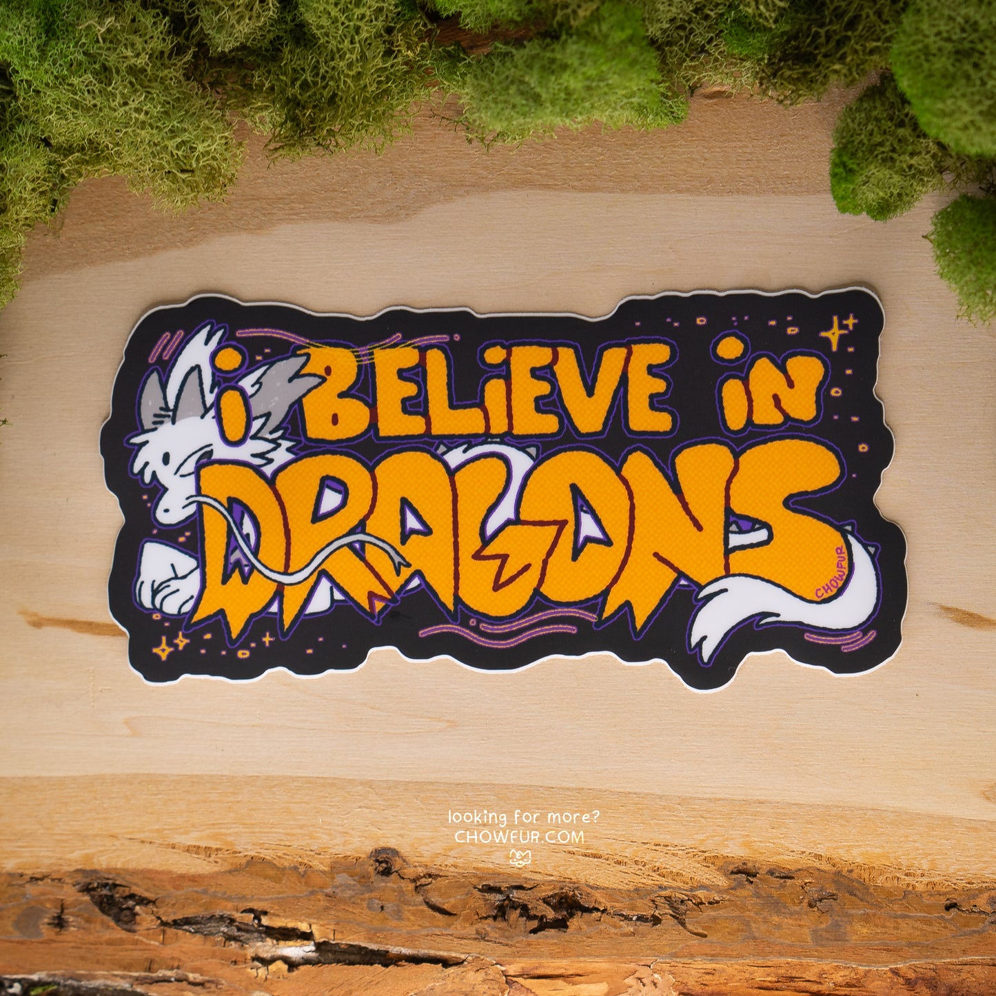 I Believe Mini Bumper Sticker - $8 - Furry Bumper sticker only from Chowfur.com - Shop now!