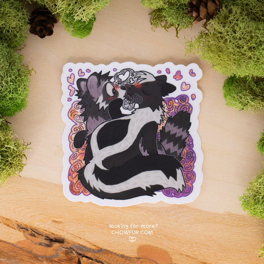 Raccoon x Skunk Sticker