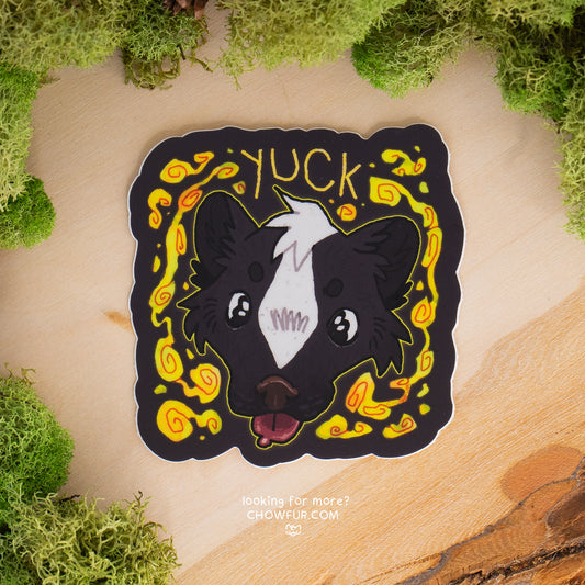 Yuck Skunk Sticker - $4 - Furry Sticker only from Chowfur.com -  Shop now!