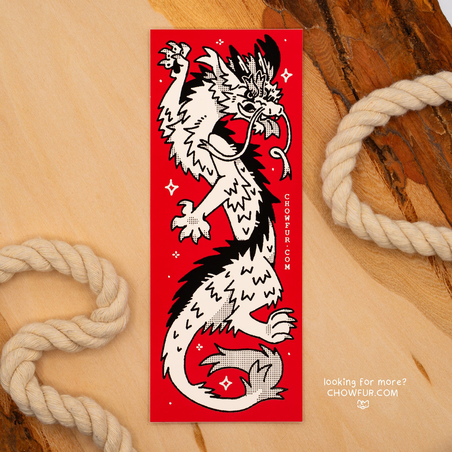 R&B Dragon Mini-Bumper Sticker