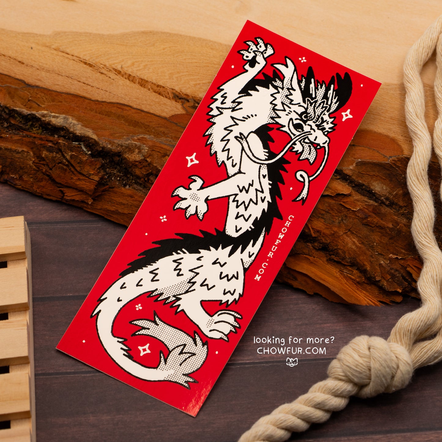 R&B Dragon Mini-Bumper Sticker