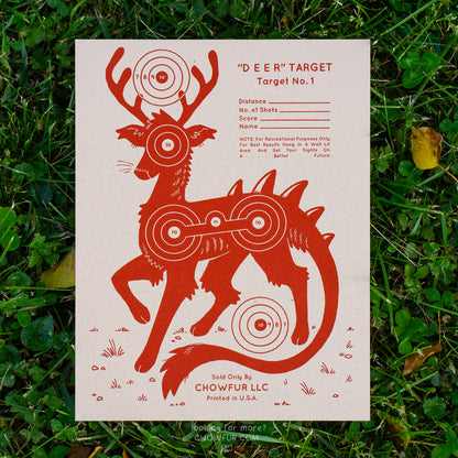 Deer Target RISO Print