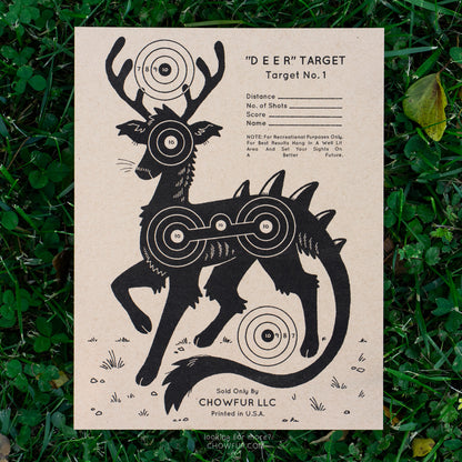 Deer Target RISO Print