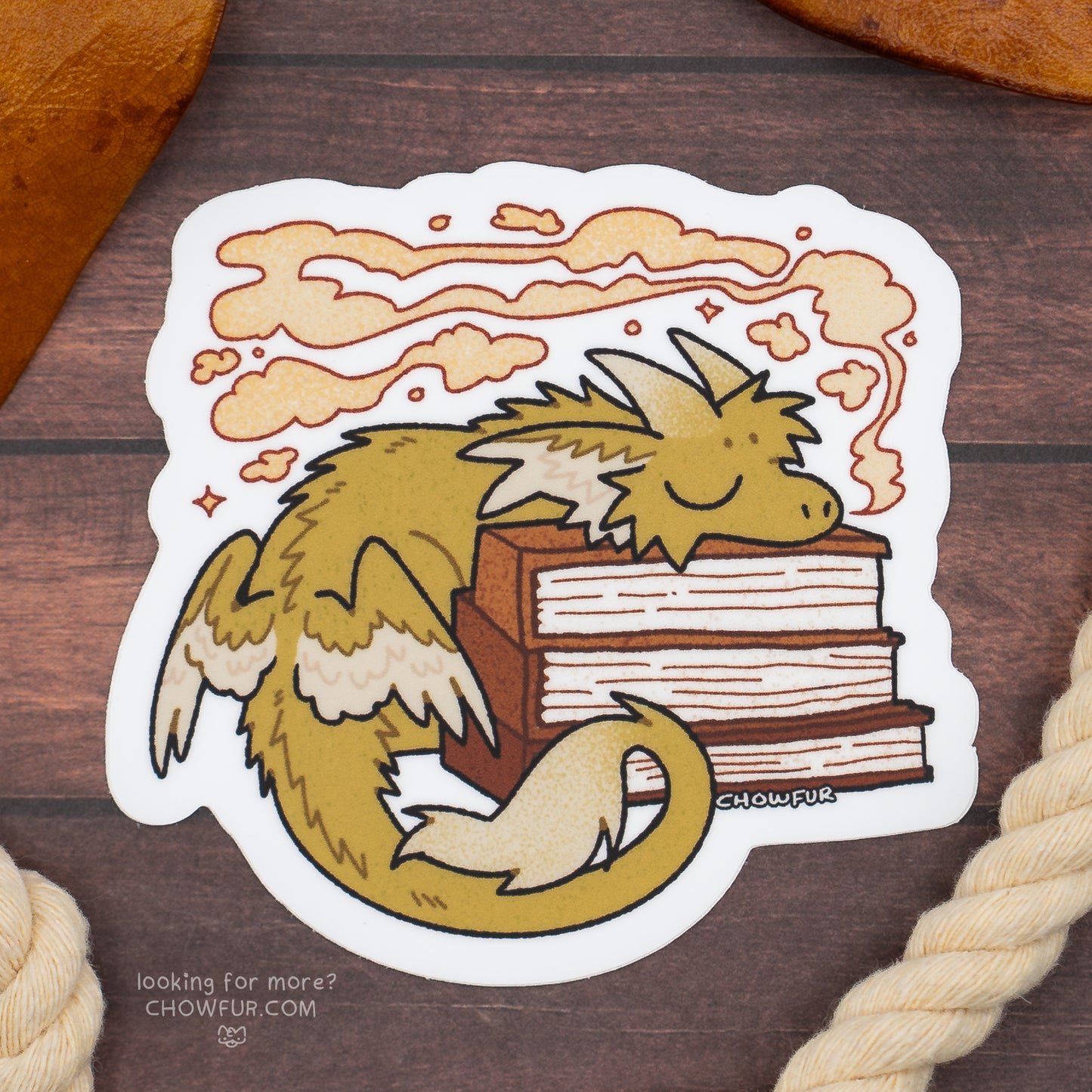 Book Dragon Sticker