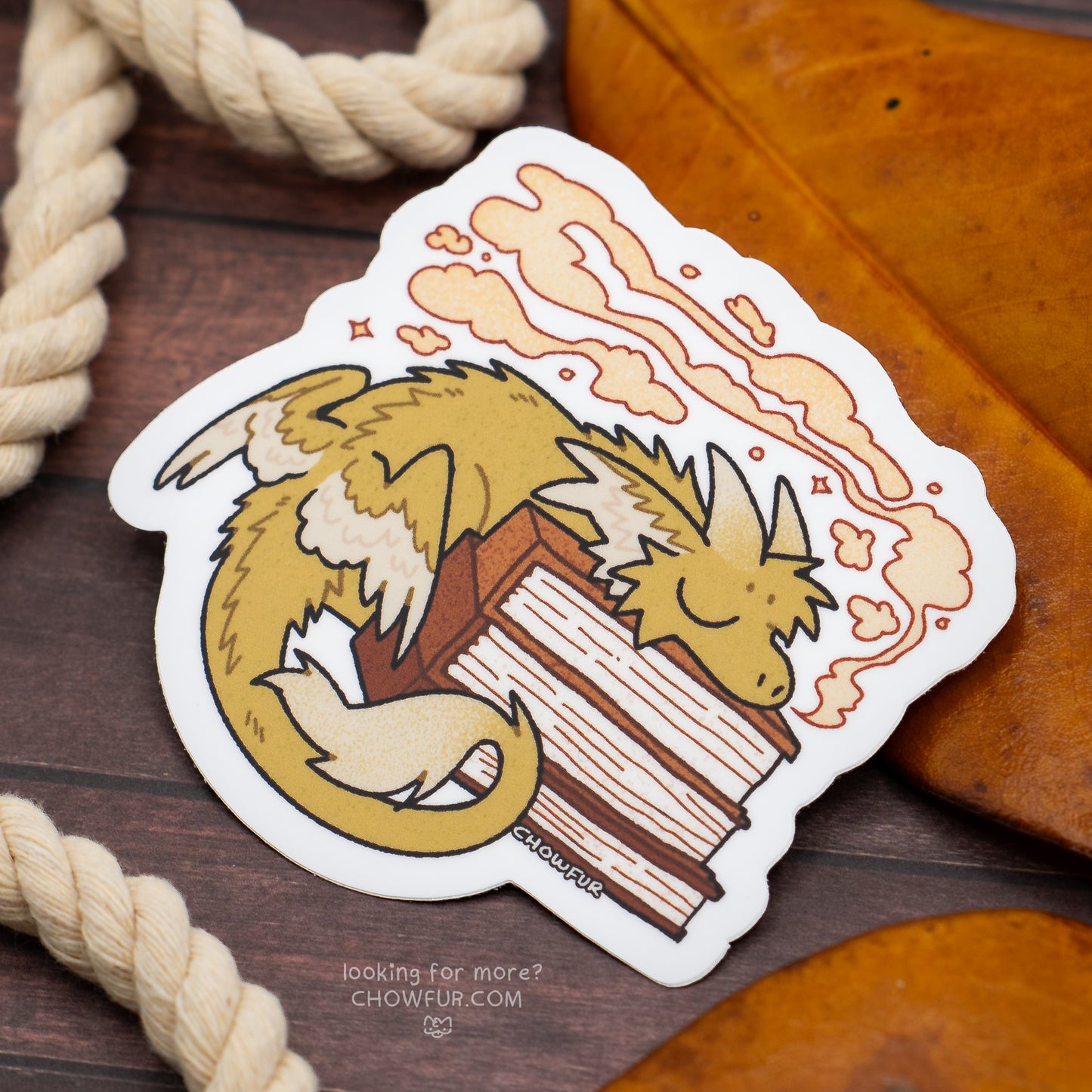 Book Dragon Sticker