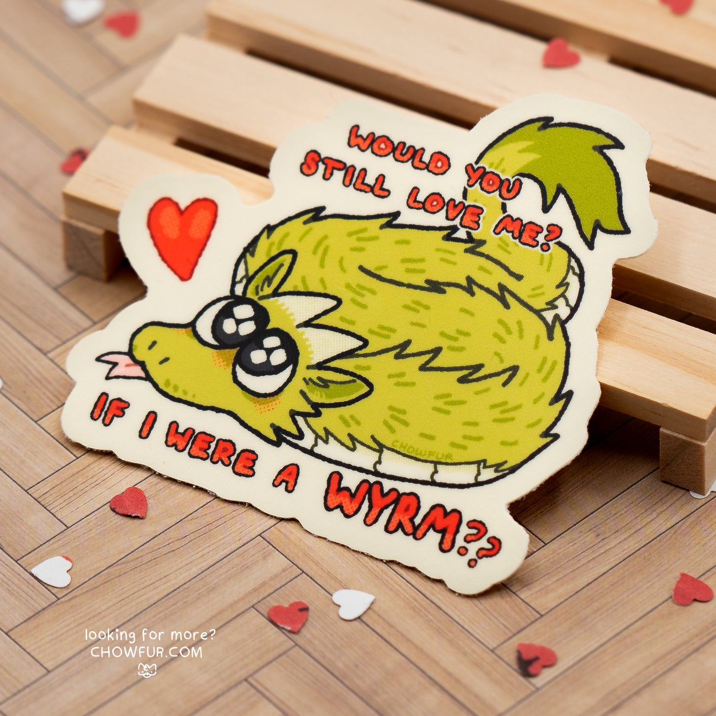 Would You Still Love Me Sticker - $4 - Furry Sticker only from Chowfur.com -  Shop now!