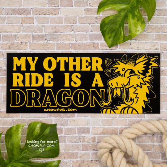 My Other Ride Is A Dragon Mini Bumper Sticker