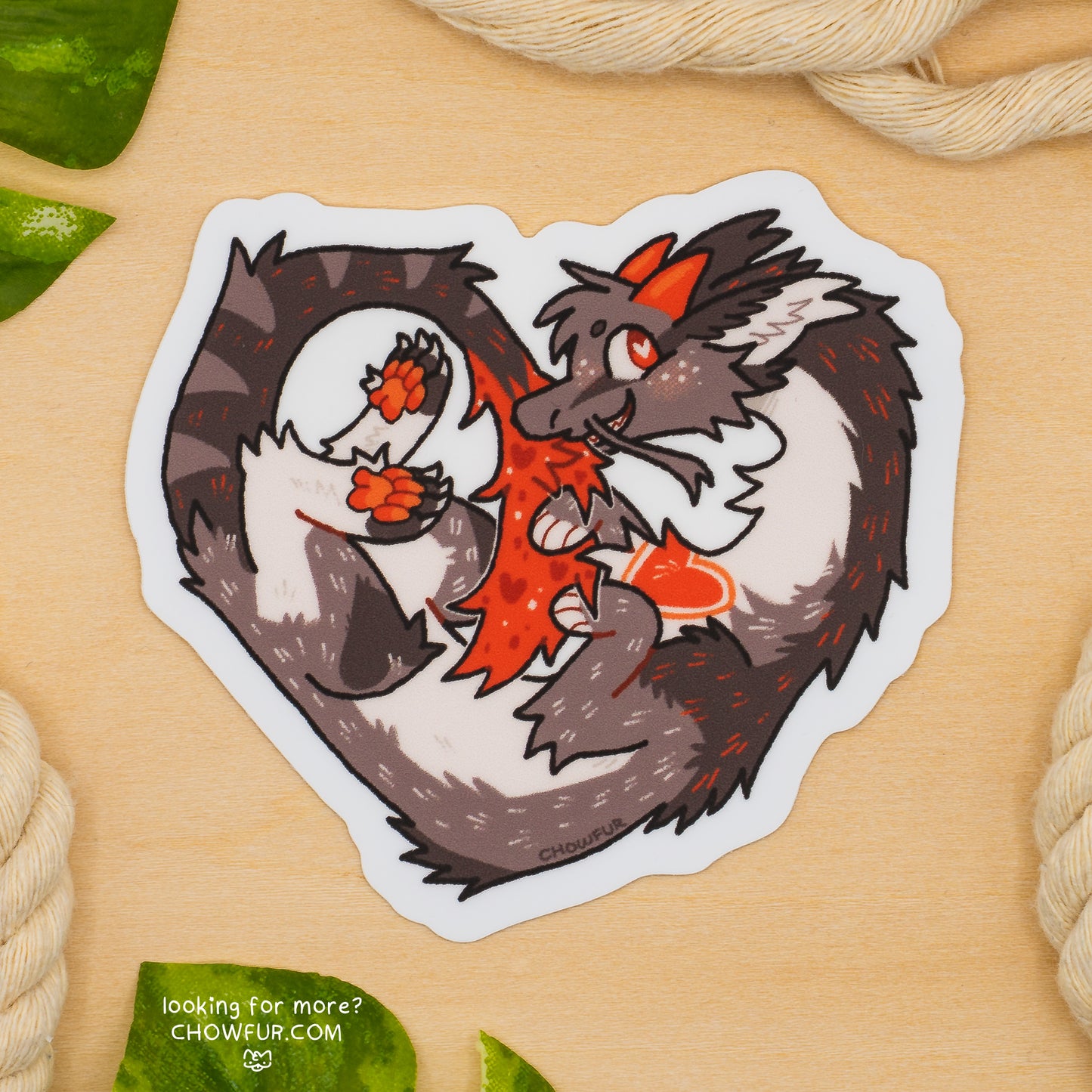 Dragon Heart Sticker
