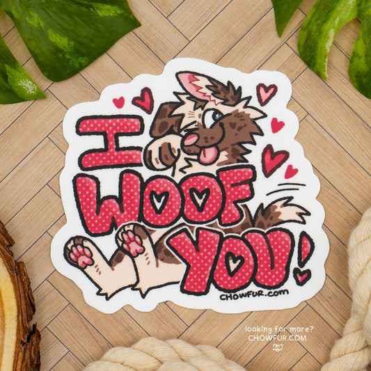 I Woof You Sticker