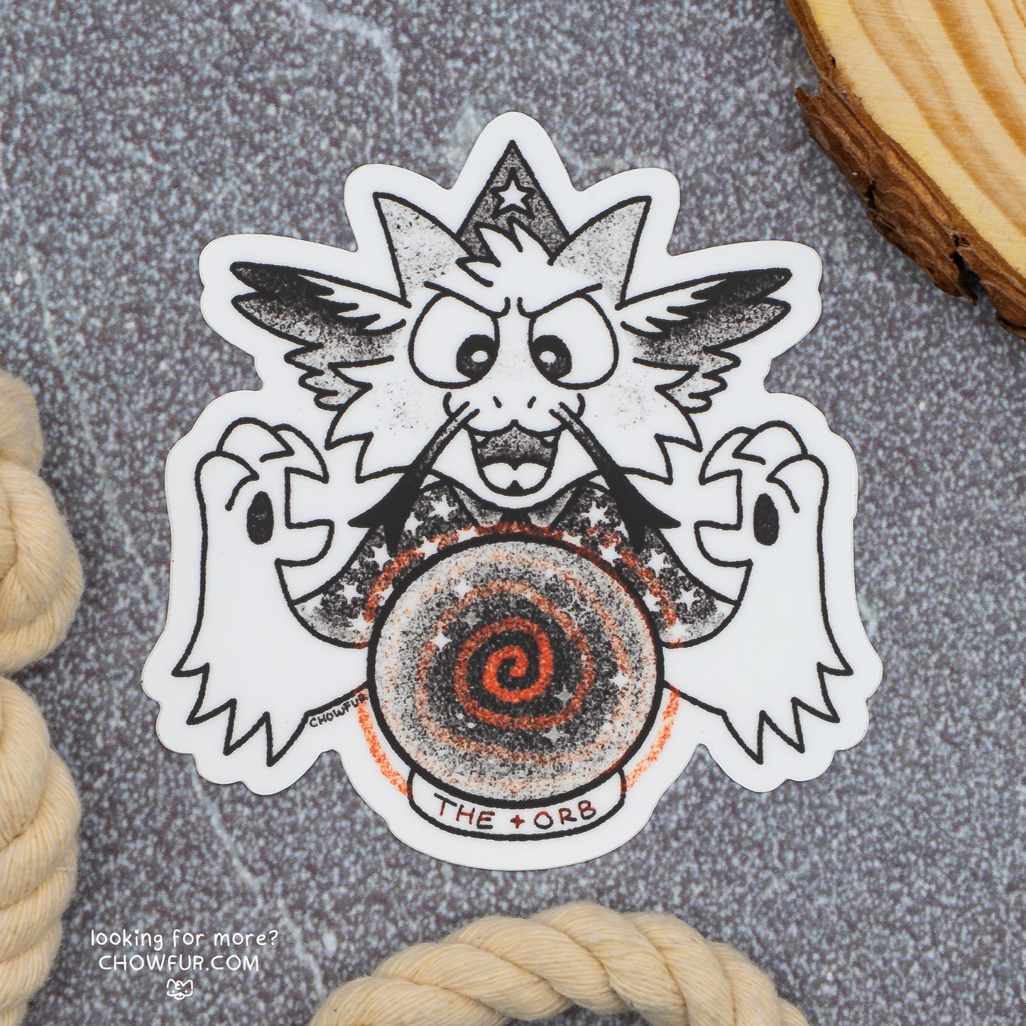 Orb Ponder Dragon Sticker