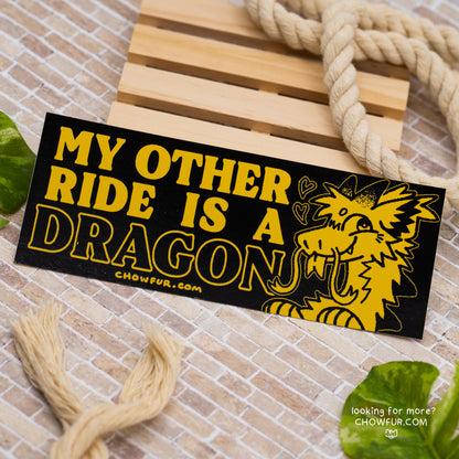 My Other Ride Is A Dragon Mini-Bumper Sticker