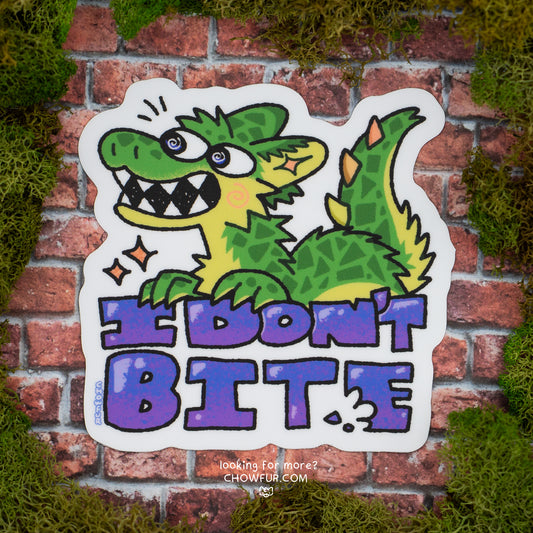 I Don't Bite Sticker