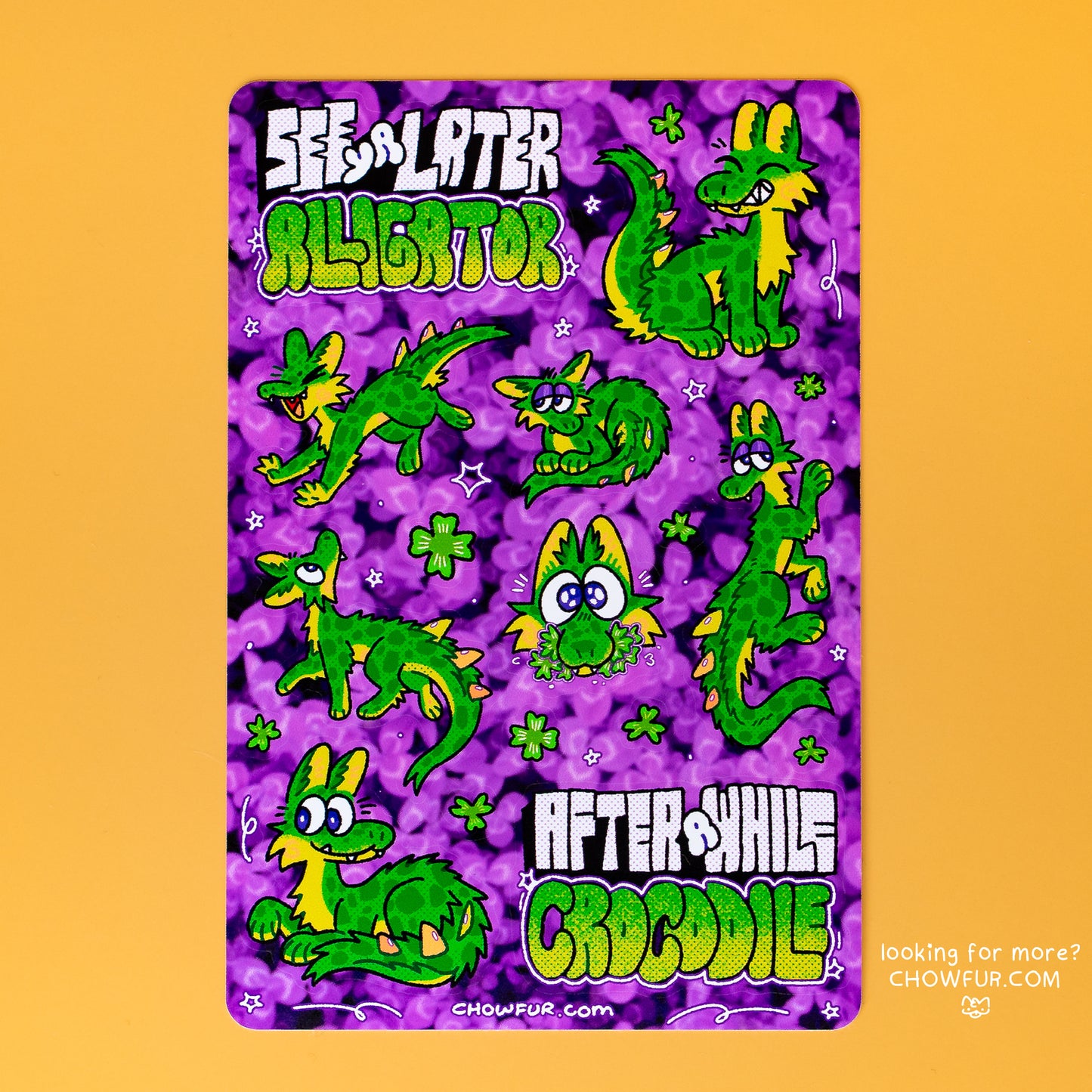 Dragon 'Gator Sticker Sheet