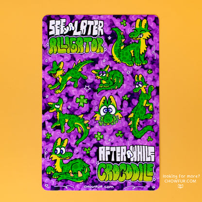 Dragon 'Gator Sticker Sheet