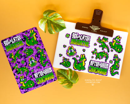 Dragon 'Gator Sticker Sheet