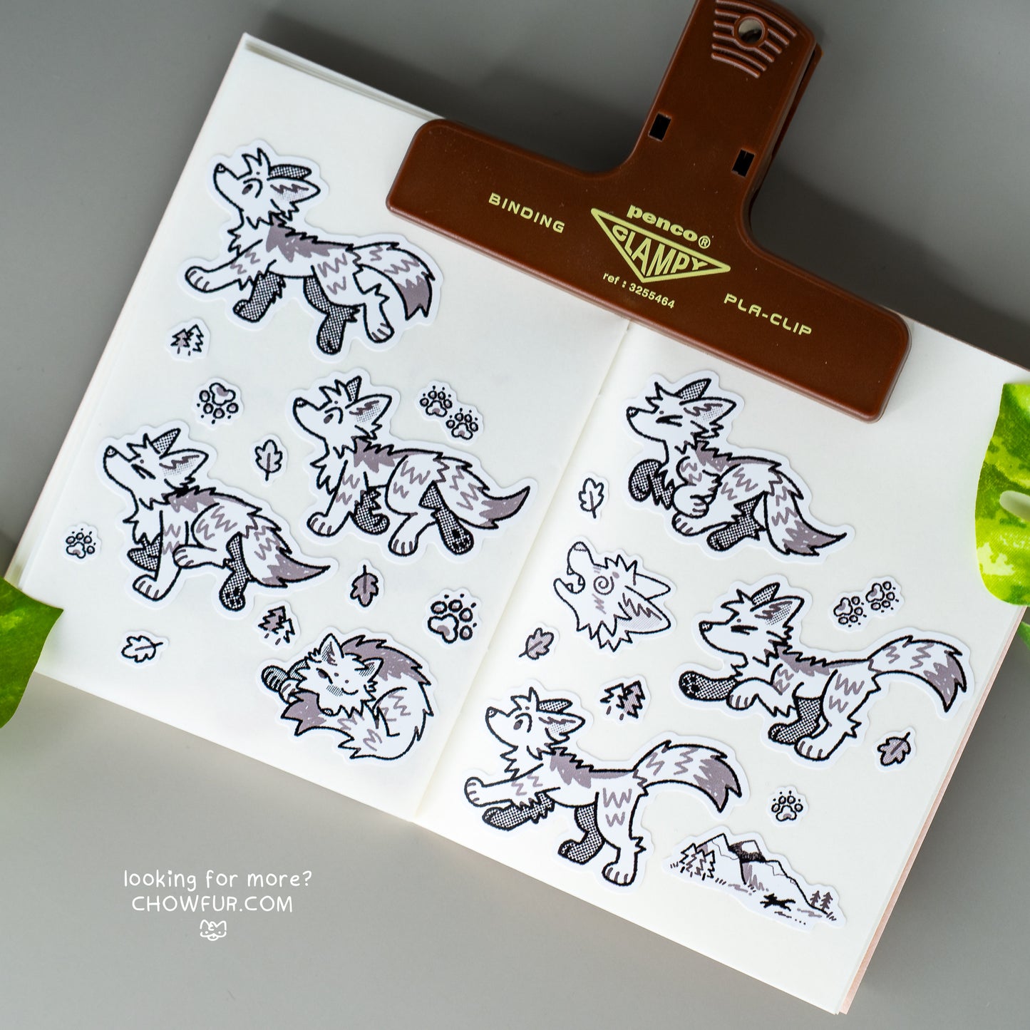 Canine Run Cycle Sticker Sheet