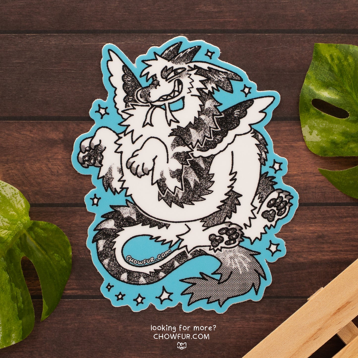 Coconut Dragon Large Sticker