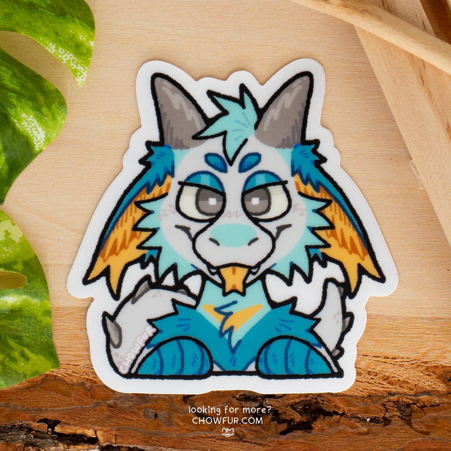 Fisher Dragon Clear Peeker Sticker