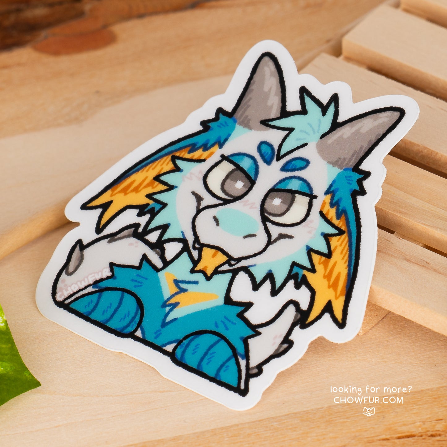Fisher Dragon Clear Peeker Sticker