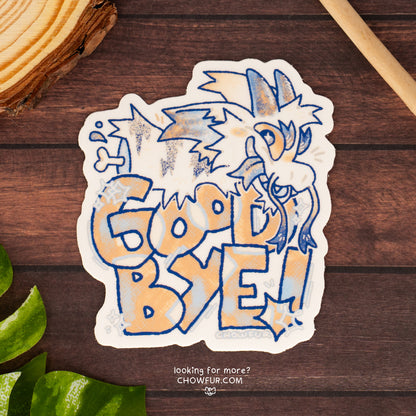 Good Bye Dragon Sticker