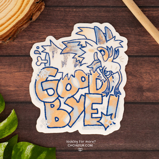 Good Bye Dragon Sticker