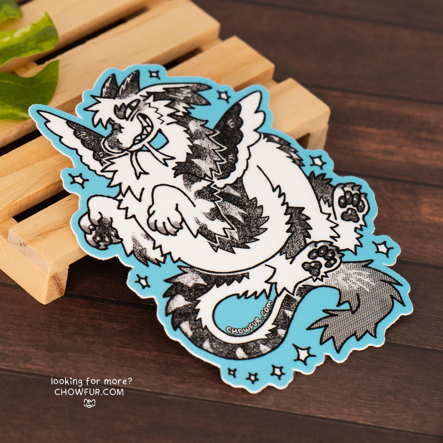 Coconut Dragon Large Sticker
