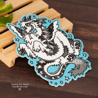 Coconut Dragon Large Sticker