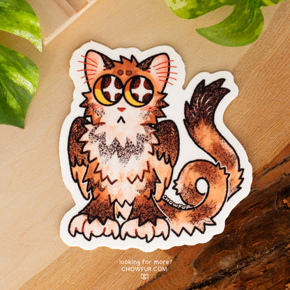 Owl Cat Sticker