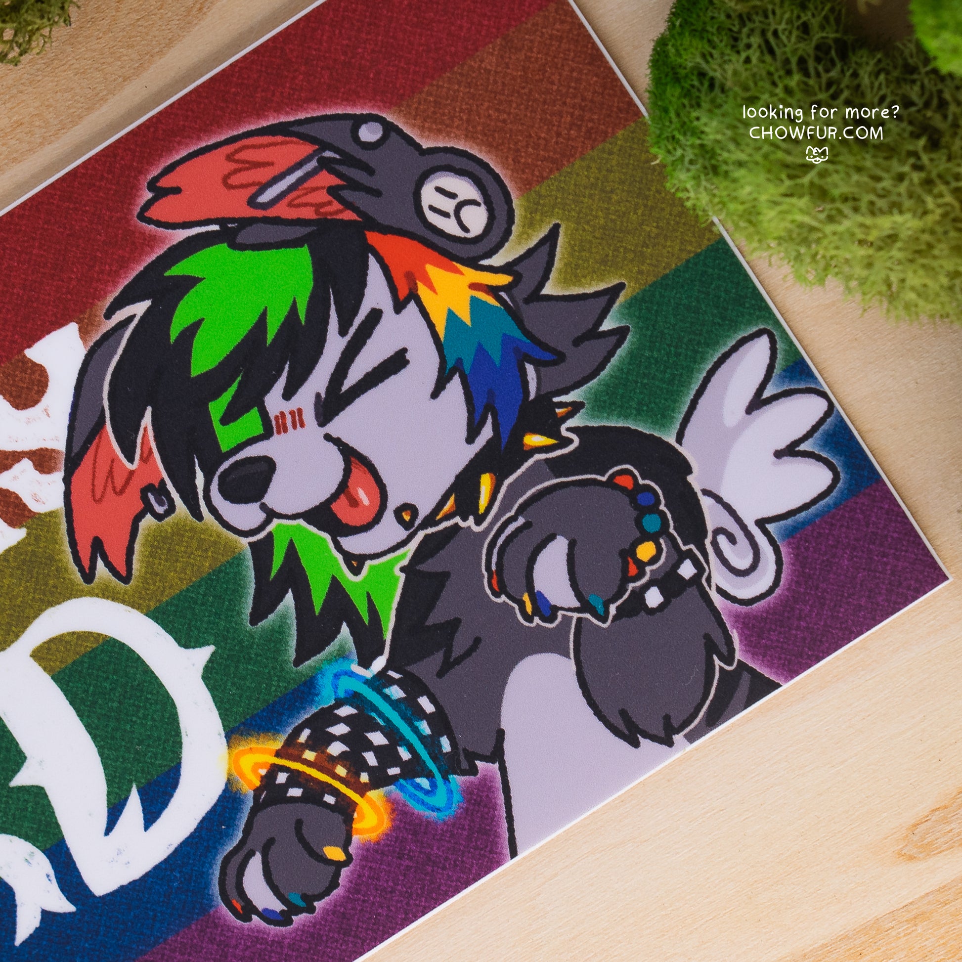 Keep Furry Weird LIMITED PRIDE EDITION - $10 - Furry Bumper sticker only from Chowfur.com -  Shop now!