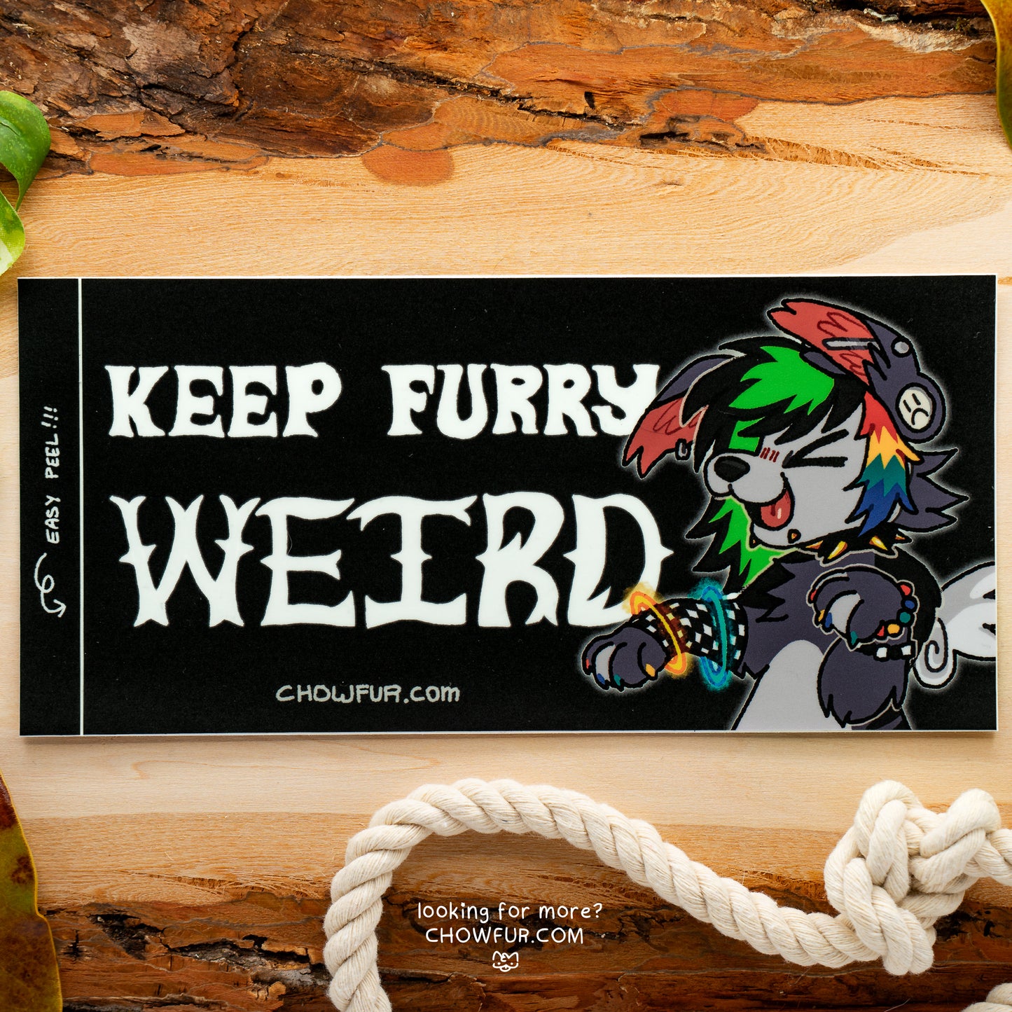 Keep Furry Weird Bumper Sticker