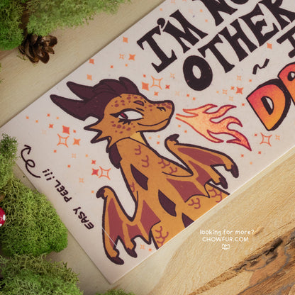 Dragon Bumper Sticker - $10 - Furry Sticker only from Chowfur.com -  Shop now!