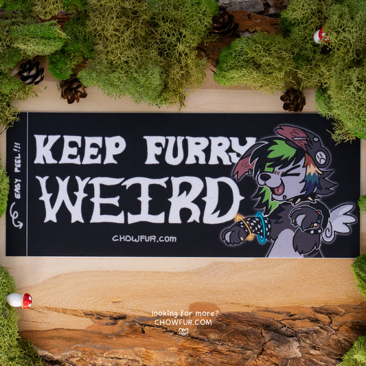 Keep Furry Weird Bumper Sticker