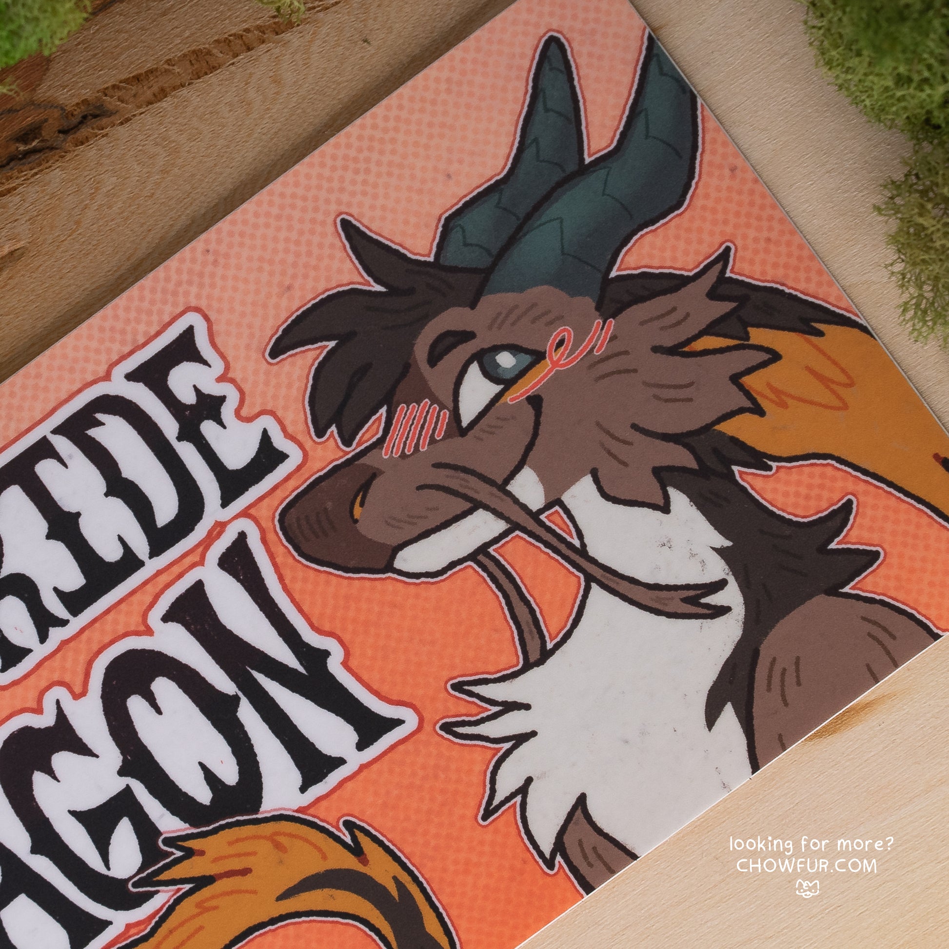 My Other Ride Is A Dragon Bumper Sticker - $10 - Furry Bumper sticker only from Chowfur.com -  Shop now!