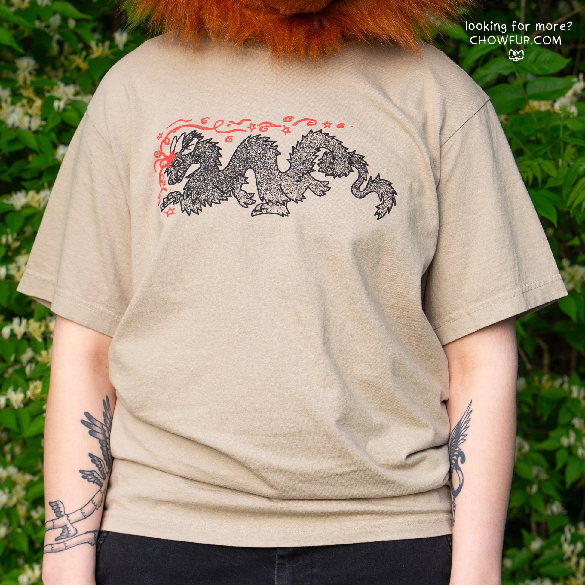 PREORDER ✦ Brain Worms T-Shirt - $55 - Furry Shirt only from Chowfur.com -  Shop now!