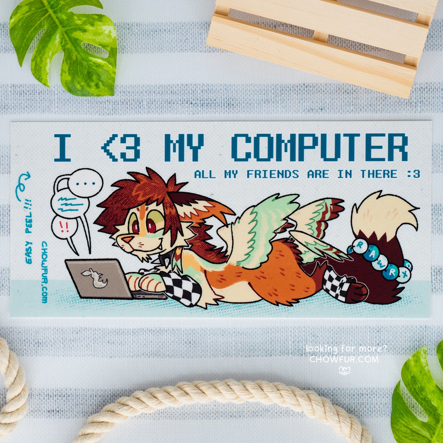 I HEART My Computer Bumper Sticker